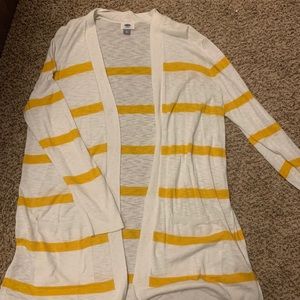 Yellow Stripe Cardigan